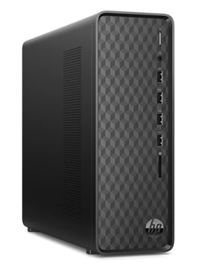 HP Slim Tower Desktop PC 10th Gen Intel Core i3 Processor (8GB/1TB HDD/Wired Keyboard & Mouse/Windows 10/MS Office 2019/Jet Black), S01-pF1007in